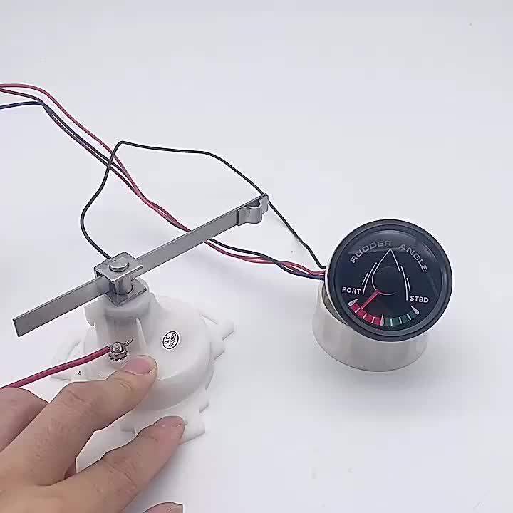 Rudder Angle Meter,52mm Universal Boat Rudder Boat Rudder Angle Indicator Rudder Angle Gauge Breakthrough Technology