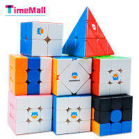 Timemall Gan Monster Go Magic Cube สติ๊กเกอร์หลากสี Speed Cube ของเล่นปริศนาสำหรับเด็กสำหรับของขวัญวันเกิด