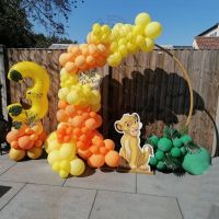 1set Disney The Lion King Simba Balloon Garland 1 2 3 4th Birthday Party Decorations Baby Shower Ballons Globos Cumpleanos Balloons