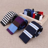 Fashion Mens Colourful Knit Tie Stripe Vintage Knitted Ties Dot Sample Necktie Narrow Slim Skinny Woven Cravate Narrow Neckties