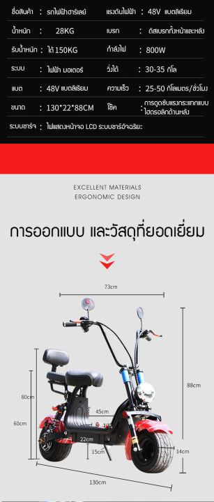 cj-พร้อมส่งในไทย-สกู๊ตเตอร์ไฟฟ้า-1000w-harlay-มอไซน์ไฟฟ้า-scooter-1000w-ทรงฮาเล่ย์-จักรยานยนต์ฮาเลย์-แบตลิเธียม