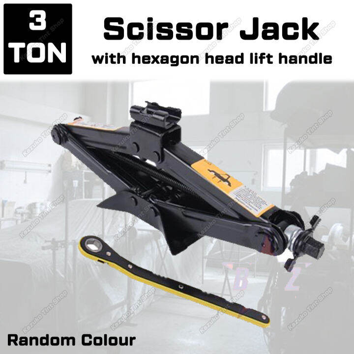 [New] DIY Heavy Duty Car Scissor Jack Stabilizer with Handle Lift