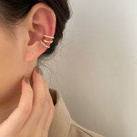 SUNGODDES Minimalist Chic Cuble เพชร Zirconia กระดูกอ่อนแกนต่างหู Cuffs ต่างหูต่างหูแบบหนีบ