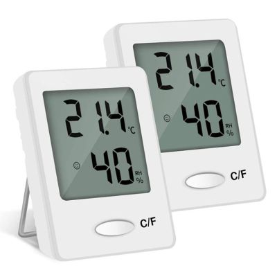 2 Pieces of Mini LCD Digital Hygrometer Living Room Office Indoor Temperature Hygrometer Indoor Hygrometer