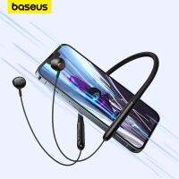 Baseus หูฟัง5.2บลูทูธไร้สายคอ P1,หูฟังสำหรับวิ่งกีฬากันน้ำหูฟังสำหรับเล่นกีฬาแบตเตอรี่25ชั่วโมง