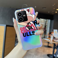 เคสโทรศัพท์สำหรับ Vivo Y02 Y16 Y19 Y35 Y22S แฟชั่นยอดนิยม5G เคสโทรศัพท์สลายเลเซอร์สีรุ้งเด็กหญิงเด็กชายเท่ใสขอบบางเฉียบ TPU นุ่มเป็นพิเศษเคสกันกระแทกมีสีสันปลอกเคสบัตรเลเซอร์ในตัว