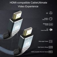 Video Adapter Cable Supporting 8K 60Hz High Clarity TV Display Projector Aluminum Alloy Braided Cord Computer Accessories