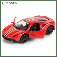 QUANSEN โมเดลรถ Diecast อัลลอยด์1:43วินเทจโมเดลรถลากคลาสสิกแบบจำลองยานพาหนะขนาดเล็กสำหรับเป็นของขวัญสำหรับเด็ก