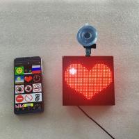 AutoAccessories 32x32 Pixel Full Color Wireless Bluetooth APP Control Emoji Smiley Faces LED Car Sign LED Display Lighting Board