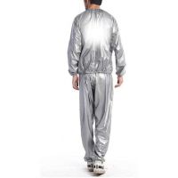 、‘】【； Heavy Duty Fitness Weight Loss Sweat Sauna Suit Exercise Gym Anti-Rip