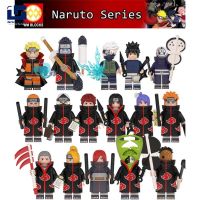 Clearance【ขาย】การ์ตูน Minifigures ของเล่นนารูโตะบล็อกตัวต่อ Akatsuki ซาซุเกะอิตาชิ Madara Obito WM6105 6106