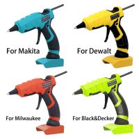 ปืนกาวร้อนละลายไร้สายพร้อมกาวแท่งไฟฟ้า30ชิ้น7มม. สำหรับซ่อมแซม Makita/dewal/ Milwaukee 18V แบตเตอรี่ลิเธียมไอออน