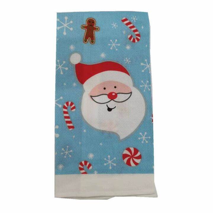 1pc-38x65cm-thin-christmas-santa-claus-printed-polyester-kitchen-dishcloth-cleaning-cloth-tea-towel-xmas-party-gift