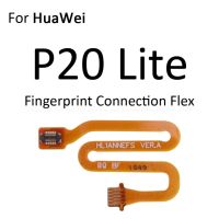 เครื่องสแกนลายนิ้วมือขั้วต่อสำหรับ Huawei P30 20 Pro P10 Lite เซ็นเซอร์สัมผัส Id บ้านปุ่มส่งคืนสายเคเบิลงอได้เชื่อมต่อกุญแจ
