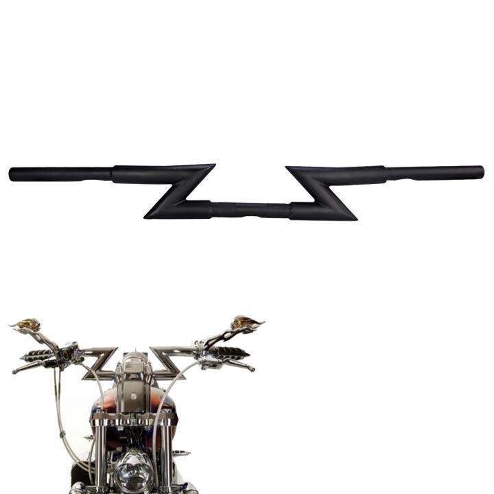 1 Black Motorcycle Crazy Z Bars Handlebars for Ha rley Club man Su zuki