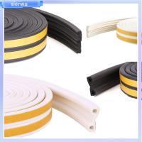 SIERWU 5/10M Self Adhesive Soundproof Weather Strips ยาง Draught Excluder Seal Strip โฟมหน้าต่างประตู