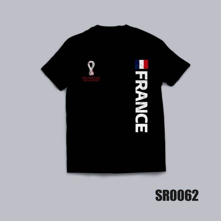 เสื้อยืด-พิมพ์ลาย-qatar-world-cup-2022-team-france-สีดํา-และสีขาว-สีแดง-สําหรับผู้ชาย-และผู้หญิง-ไซซ์-xs-6xl