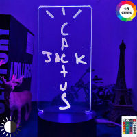 Cactus Jack Led Night Light สำหรับตกแต่งห้องนอน Nightlight Cool วันเกิดของขวัญตกแต่งห้อง Cactus Jack Neon โคมไฟตั้งโต๊ะข้างเตียง