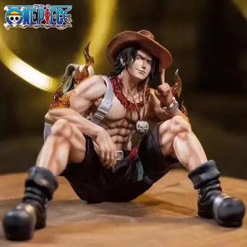 Anime One Piece Action Figurine The Top War Portgas D Ace Figure Flame  Model Toy