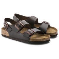 Birkenstock Milano รองเท้าแตะ หนังนิ่ม สําหรับผู้ชาย และผู้หญิง