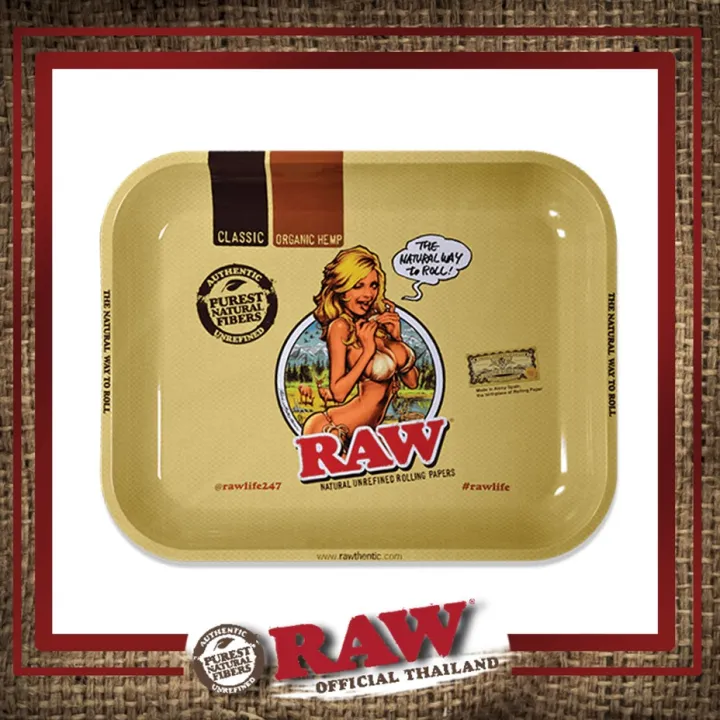 ถาด RAW Rolling Tray Girl Large Lazada.co.th