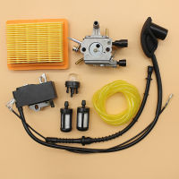 คาร์บูเรเตอร์คอยล์จุดระเบิด Primer Bulb Air Filter การใช้ท่อ Tune Up Kit Fit STIHL FS120 FS200 FS250 Trimmer Brushcutter