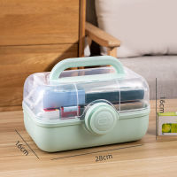 Medicine Storage Box Plastic Multi Layer Large Capacity Medicine Cabinet for Household