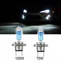 2pcs/lot 100W 24V H7 Auto Halogen Front Headlights Head Lamp Fog Lights Parking Bulb Lamp Super Xenon White Styling