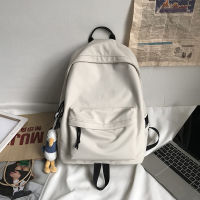 Japanese School Bags Solid Color Simple Women Backpack Large Capacity Casual Backpacks Nylon Waterproof School Backpack