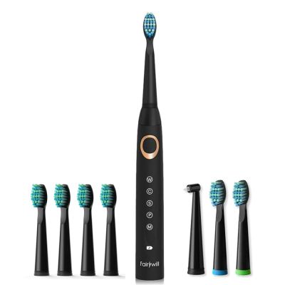 Fairywill Electric Toothbrushes for Adults Kids 5 Modes Smart Timer Rechargeable Whitening Sonic Toothbrush with 10 Brush Heads