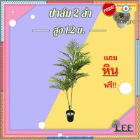 ต้นไม้ปลอม ต้นปาล์ม3ลำ สูง 1.2 เมตร ยอดขายดีอันดับหนึ่ง