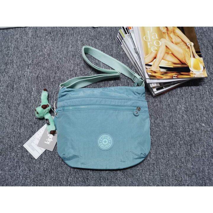 original-single-kipling-new-simple-fashion-carrying-bag-arto-leisure-womens-bag-lightweight-shoulder-messenger-bag-k12832-lawn-green