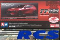 ? TAMIYA 58671A ชุดคิท Mazda3 (TT-02)? พิเศษแชสซีสีแดง? (ไม่มีสปีดคอนโทรล without ESC)