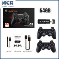 MCR X2 Plus คอนโซลเกมย้อนยุคไร้สายที่สร้างขึ้นใน40000เกมเสียบเล่นวิดีโอ Joypad สำหรับจอสัมผัสคู่ตัวควบคุมไร้สาย2.4G