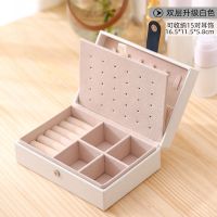 【hot】▼○  Pu Leather Korean Earring Necklace Storage Jewelry Organize New Design