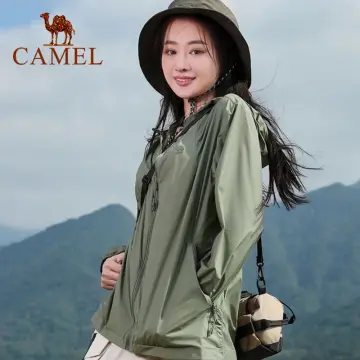 Camel outdoor sun protection clothing for women spring and summer UV  protection light and breathable fashion