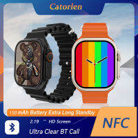 สมาร์ทวอทช์รับสาย/โทรออก 2.19" HD Full Touch Screen Watch With BT Call, Fitness Tracker With Heart Rate Blood Pressure Monitor, Pedometer, Distance, Calories, Compatible with IOS Android Phone, Fashion Sports Watch For Men Women, NFC Function.