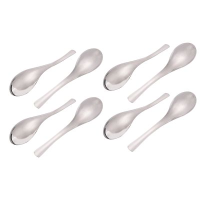 8 Pack Soup Spoons, Stainless Steel Soup Spoons, Thick Heavy-Weight Table Spoons
