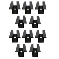 10 x Centre Clamp PV Solar Panels, Black, Module Clamp for All Frame Heights, Solar Panels Bracket for Solar Panels Roof