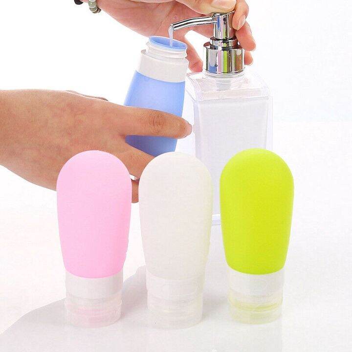 silicone-bottle-divider-gel-cream-ขวดแบ่งพกพา-ขวดแบ่งของเหลว-ขวดแบ่งครีม-ขวดแบ่งแชมพู-ขวดซิลิโคนนิ่ม-4-ชิ้น-ขวดซิลิโคนพกพา-ขวดแบ่งเดินทาง