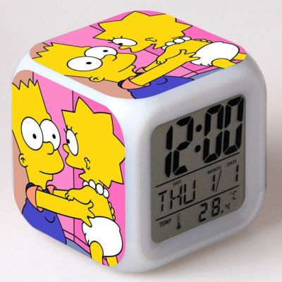 【Worth-Buy】 นาฬิกาปลุกเด็กไฟ Led 7เปลี่ยนนาฬิกานาฬิกาปลุกดิจิตอลน่ารักของเล่นเด็ก Reloj Despertador Wekker Reveil
