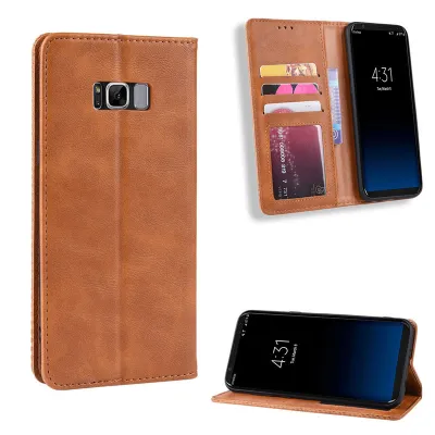 สำหรับ Samsung Galaxy Note FE/พัดลม Edition ปลอก Retro เคสหนังการ์ดกระเป๋าสตางค์ + Tpu เคสกันกระแทกด้านหลังแม่เหล็กดูด Cover เคสโทรศัพท์