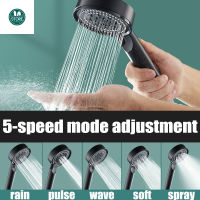 5 Modes Shower Head Adjustable High Pressure Water Saving Shower Head Water Massage Shower Head Hose Bathroom Accessories