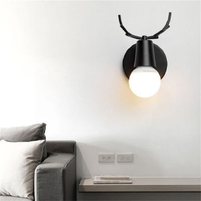 Creative Wall Lamp Modern Small Wall Lights e27 Rotation Head Bedside Sconce for Home Aisle Porch Loft Indoor Lighting Fixture