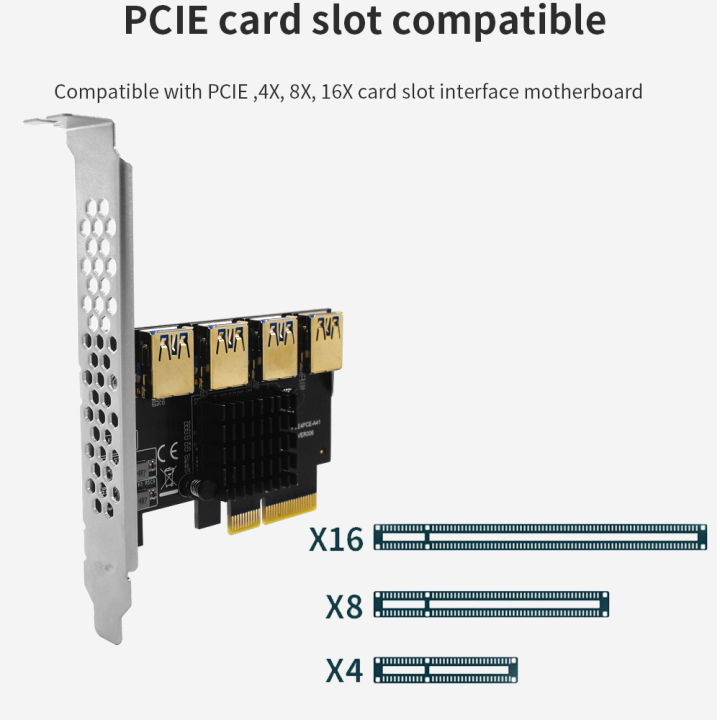 tishric-pcie-1-to-4-pci-express-multiplier-pcie-4x-to-4-usb-3-0-hub-adapter-riser-009s-pci-express-x16-video-card-for-mining