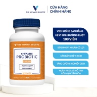 Viên uống hỗ trợ cân bằng hệ vi sinh đường ruột THE VITAMIN SHOPPE Chewable Probiotic 2 Billion 100 viên thumbnail