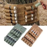 9-hole Seasoning Bottle Storage Bag Foldable Canvas Outdoor Spice Jar Pouch Large Capacity Ultralight Waterproof BBQ Supplies