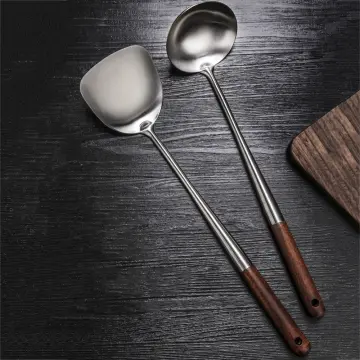 Sunrise Kitchen Supply Stainless Steel Turner Spatula & Meat Fork with