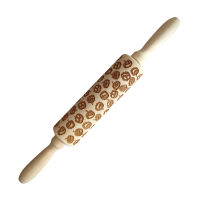 Halloween Rolling Pin Funny 3D Lantern Decorative Rolling Pin Tool for Cookie Biscuit Dough Homemade Supplies