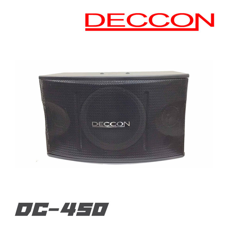 deccon-dc450-ktv10-ตู้ลำโพงคาราโอเกะขนาด-10-นิ้ว-เพิ่มสเปคคอน-ราคาต่อ1คู่2-ใบ-ของใหม่แกะกล่อง-100